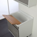 Lavatoio a sospensione a due ante Cemento 60x50x h61 cm
