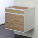 Lavatoio a sospensione a due ante Rovere 60x50x h61 cm