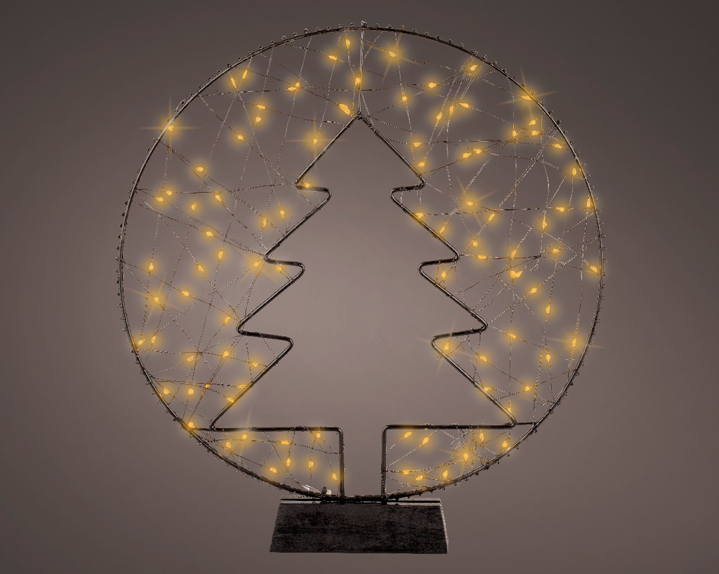 Luce a telaio Micro LED in metallo per albero stabile da interno 4x35x38 cm