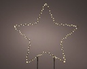 Luce da giardino a pianta Micro LED stella fissa per esterni L 0.6 x Ø 38 cm