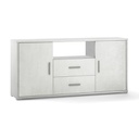 Madia due ante due cassetti Bianco Ossido 174x41x h84 cm
