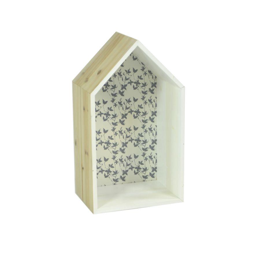 Mensola legno lucia casetta cm 25x37x15