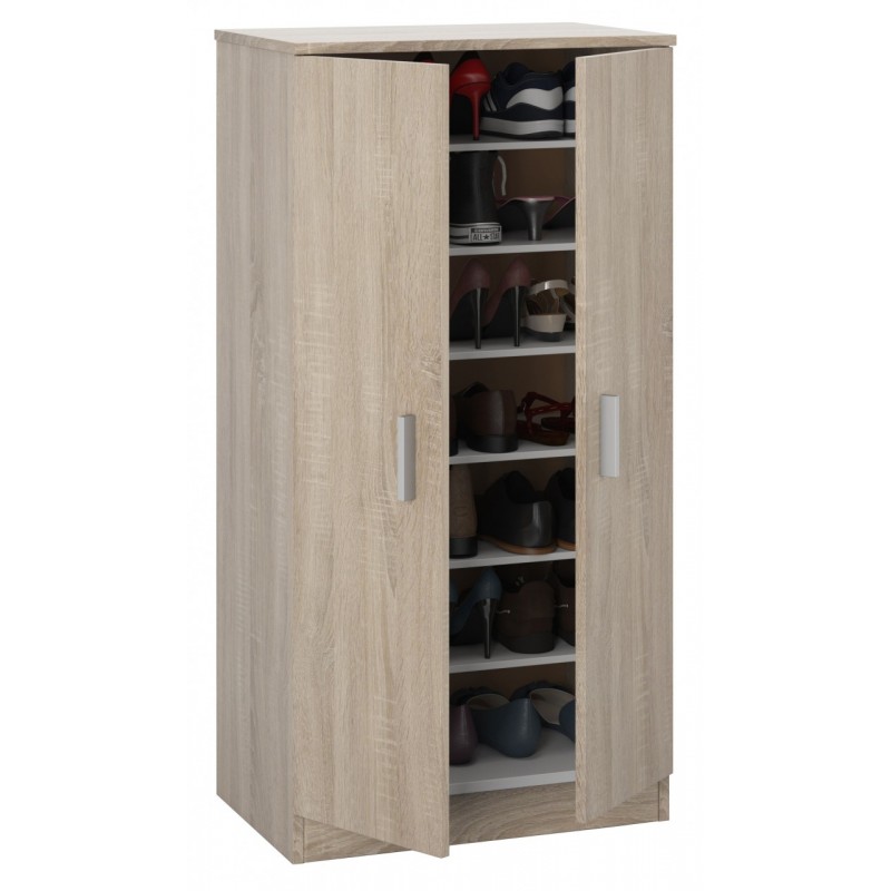 Mobile Scarpiera salvaspazio sei ripiani rovere cm 55 x 36 x 108 h