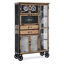 Mobile industrial con ruote 6 ante 2 cassetti Liverpool