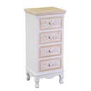 Mobiletto legno andorra 4 cassetti cm 37x30h84