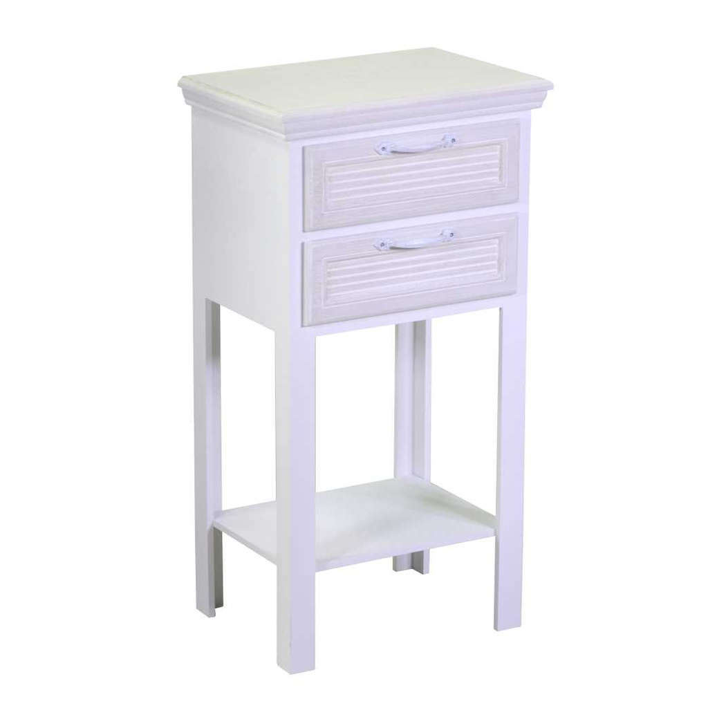 Mobiletto liverpool colonnina 2 cassetti + 1 piano cm 37x26h69