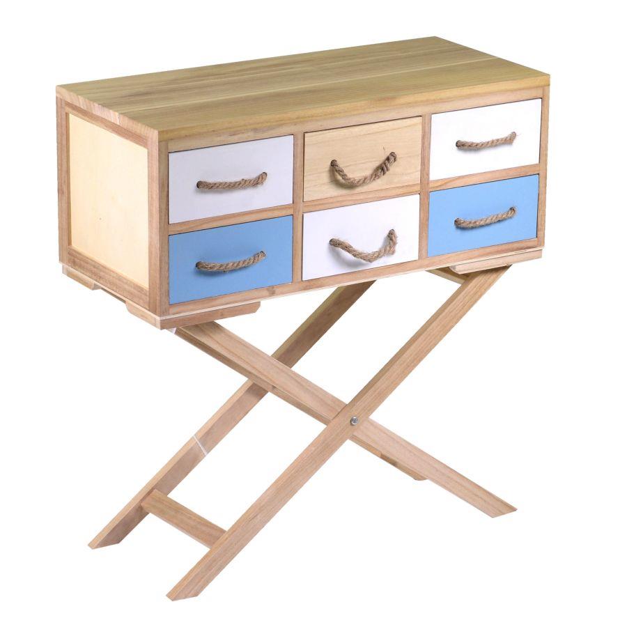 Mobiletto tenerife 6 cassetti cm 67x30h30/72