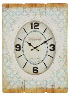 Orologio ovale bordo legno ew-1008 cm. 42 x 4