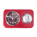 Orologio plastica con timer rosso cm 17x5x10