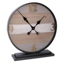 Orologio tavolo legno metallo cm 43