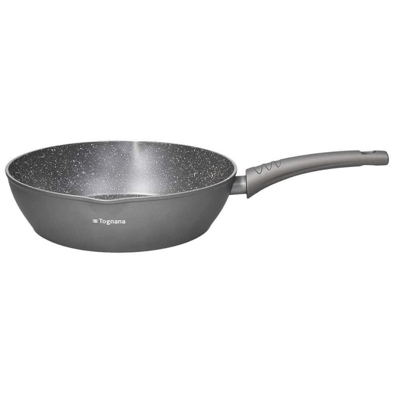 Padella Fonda 24 cm in alluminio grigio