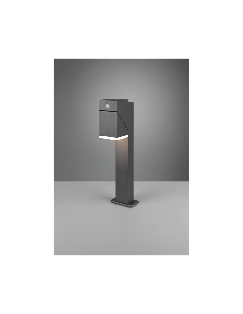 Paletto Giardino Led Orientabile Avon Antracite IP54 Sensore Movimento Trio Lighting