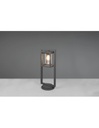 Paletto Lanterna Cilindro Vetro Lunga Antracite IP44 Sensore Crepuscolare Trio Lighting