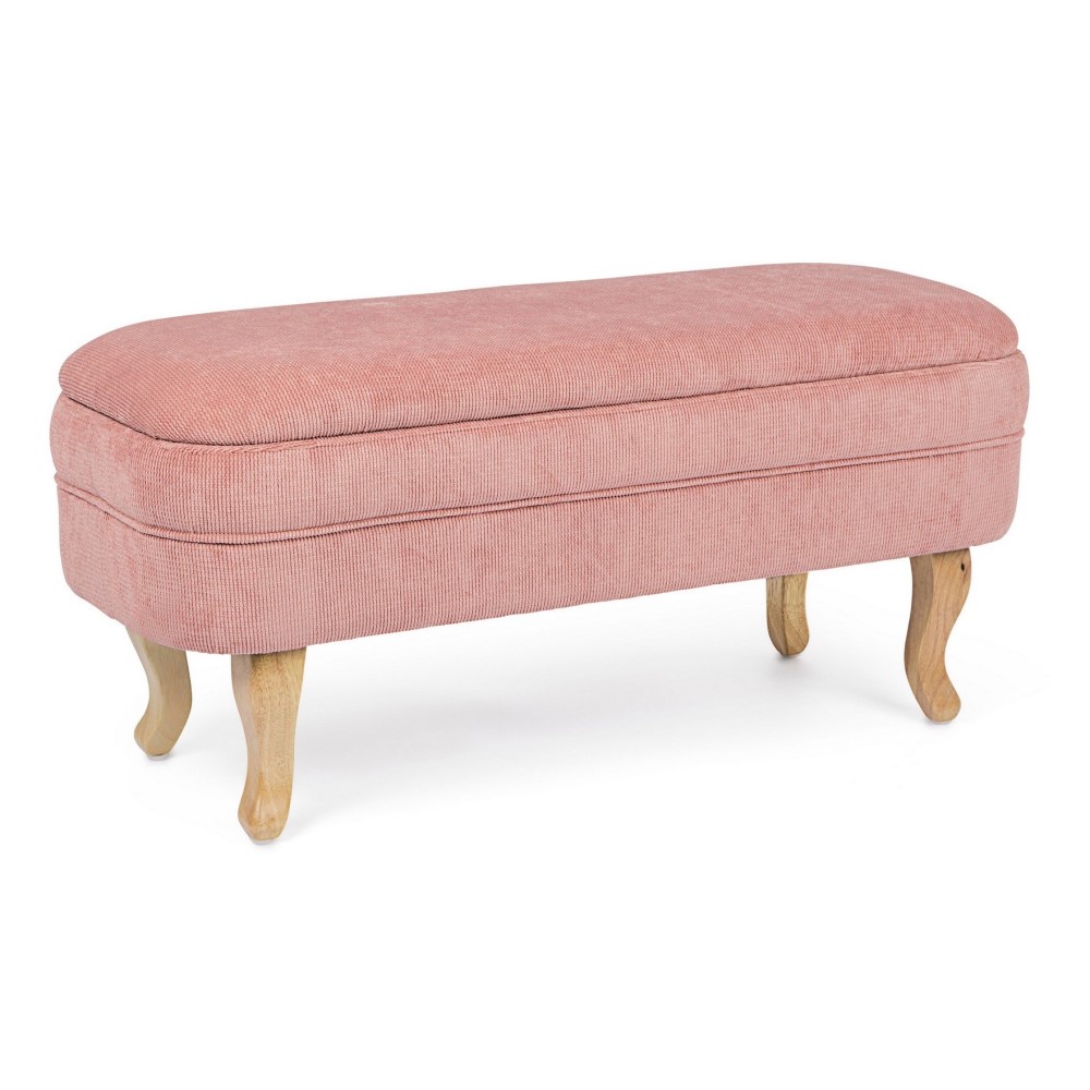 Panca Contenitore Rosa apribile portatutto cm 102