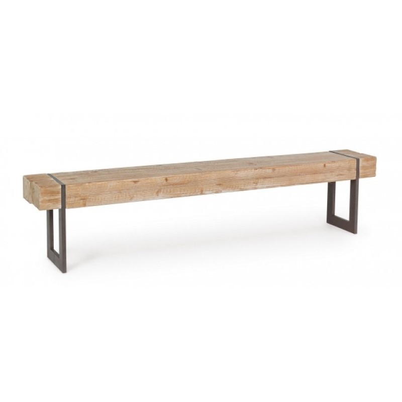 Panca industriale urban Garrett legno acciaio