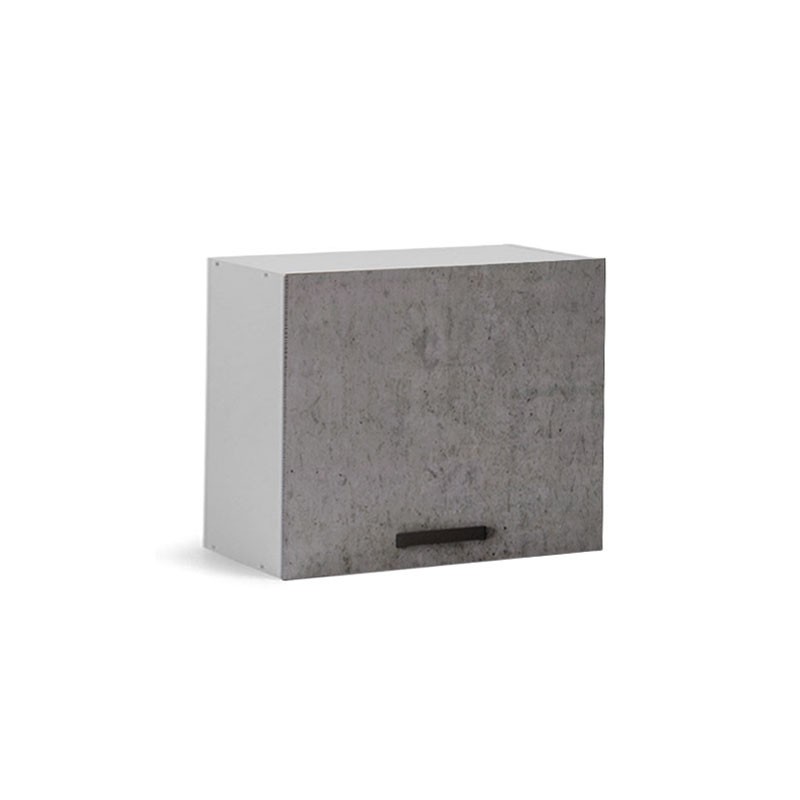 Pensile sopracappa grigio cemento con anta da cucina Cm 60x32xh49