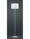 Piantana Hotel Nichel Paralume Tessuto Bianco Ø35 cm Trio Lighting