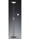 Piantana Led Con Luce Spot da Lettura Dimmerabile Santo II Ruggine Trio Lighting