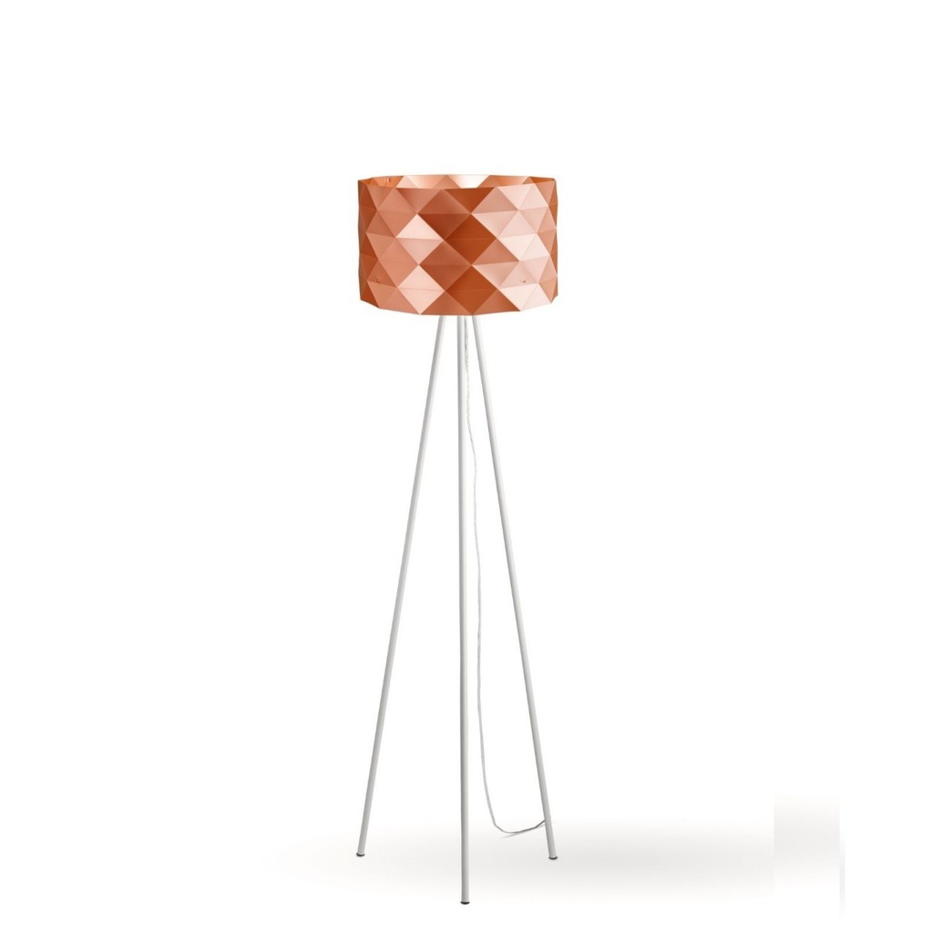 Piantana Treppiedi Copper in Metallo Cm. 40 x 146h