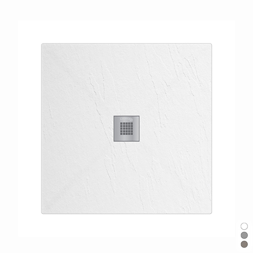 Piatto doccia Estasi quadrato - Tortora 80x80 cm