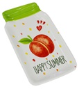 Piatto summer con pesca ln-4624 cm. 26 x 15,5 h 2