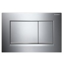 Placca di copertura 2 tasti &quot;Sigma 30&quot; Geberit cromo-lucido/bordo inferiore satinato