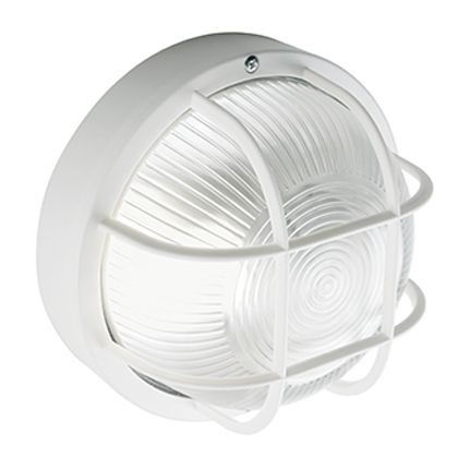 Plaf.C-Gabbia In Resina  linea echo tonda  bianco