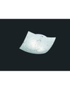 Plafoniera Quadrata Spirelli 2xE27 Vetro Con Cerchi Decorativi 40x40 cm Trio Lighting