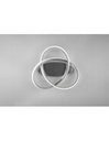 Plafoniera a Soffitto Course Nichel con Spirale Led Dimmer da 18w Ø45 cm di Trio Lighting.