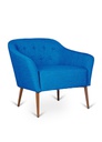 Poltrona blu-marrone 72 cm x 84 cm H. 76 cm