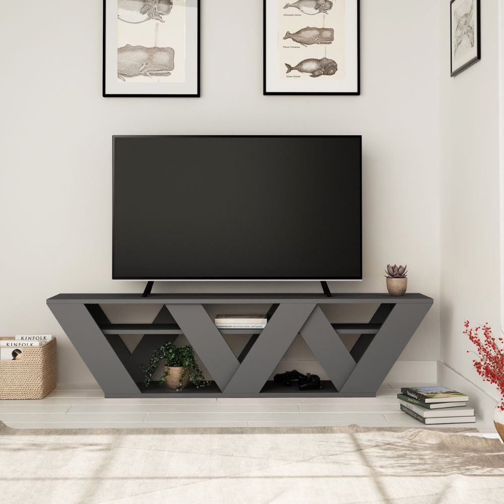 Porta TV Ralla Antracite 158x30x40h