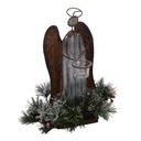 Portacandele angelo metallo 1p cm30x23h38