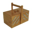 Portalavoro n.12 noce cm34xh18-29,5x20 legno di faggio made in italy