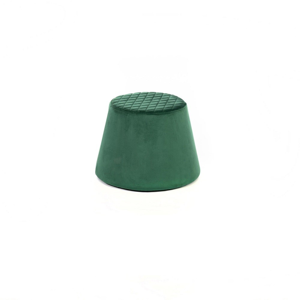 Pouf velluto metallo verde cm 46,5 x 46,5 x h 33