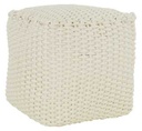 Puff squadrato corda qi-0014 cm. 40 x 40 h 40