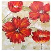 Quadro fiore rosso yc-1958a cm100x100