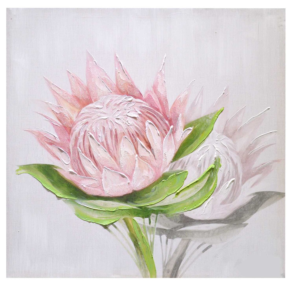Quadro fiori rosa yc-2228b cm60x60