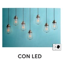 Quadro led lampadine cm 60x40x1