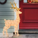 Renna 3D H85cm HR 120 LED Serie LHC Luci di Natale