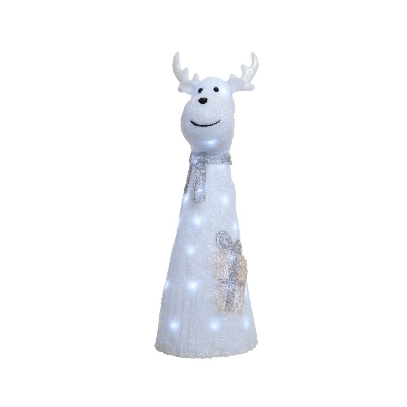 Renna in acrilico con LED 28x31x75