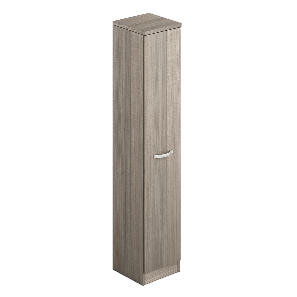 Scarpiera olmo in legno con un’anta e 6 ripiani cm h180x36x38