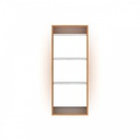 Scarpiera slim bambu bianco cm 50x15x124 h