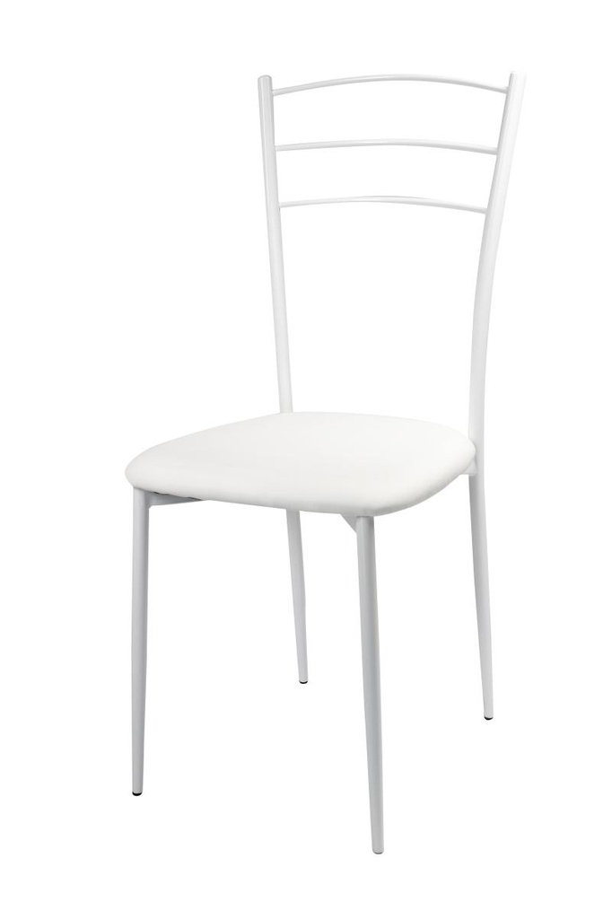 Sedia Marta in pvc bianco