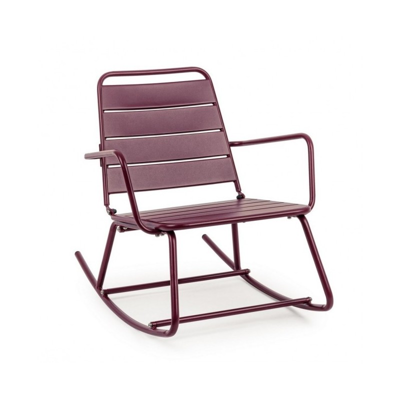 Sedia a dondolo bordeaux bizzotto lillian