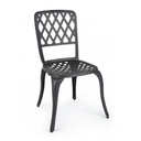 Sedia alluminio antracite esterno cm 44 x 46 x 89h