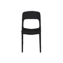 Sedia da giardino in polipropilene Antracite RISTO 47x52x h83 cm