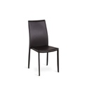 4x Sedia in similcuoio cioccolato  struttura in metallo  441xh.95 cm