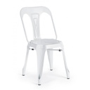 Sedia in stile contemporaneo in acciaio Bianca MINNEAPOLIS 44x53x h83 cm