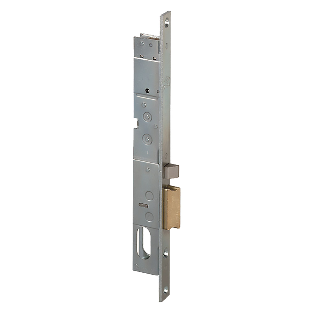 Serratura Elettrica Da Infilare Per Montanti Allum E15 Dx -Front.Mm 16 Scrocco Autobl.
