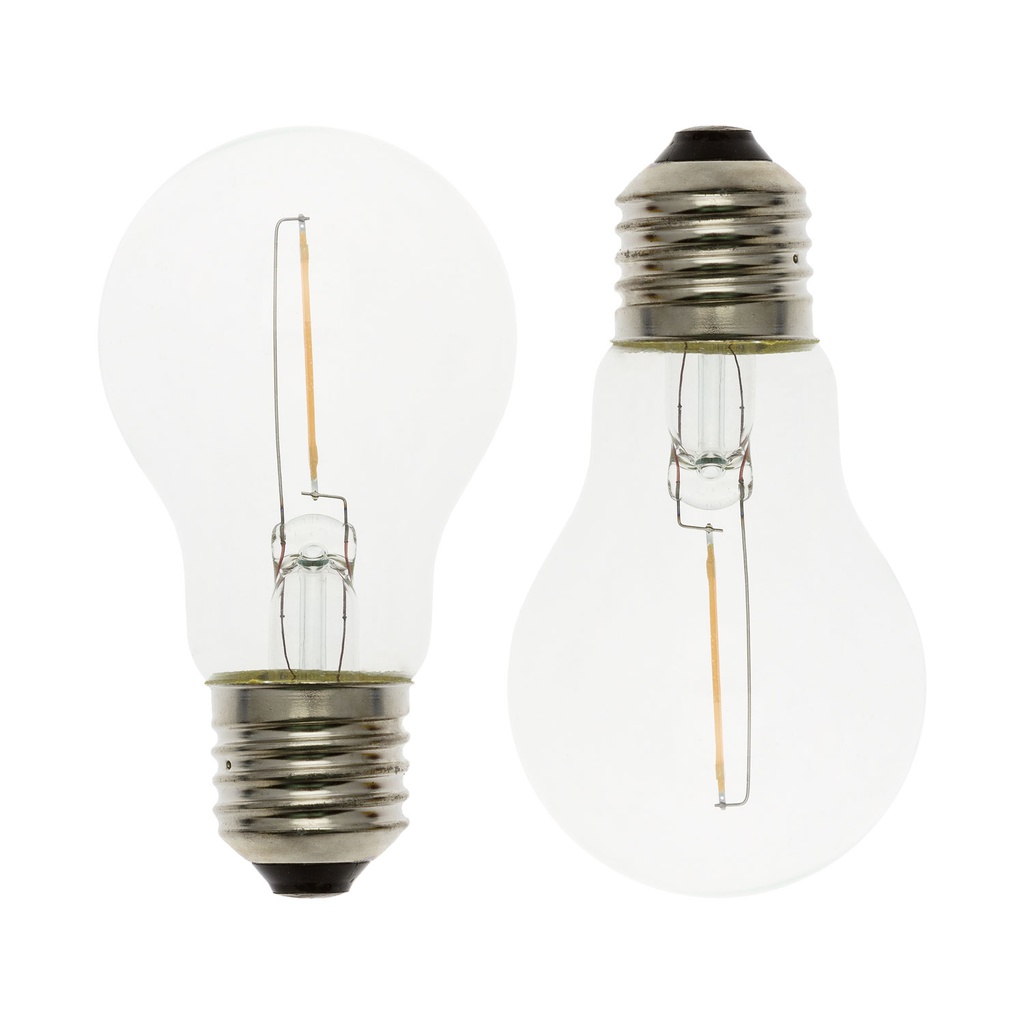 Set 2 Lampada Ricambio E27 36V Goccia Ø60mm Luci di Natale